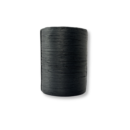 Black raffia yarn